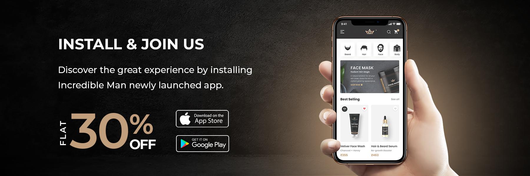 Install incredible man app